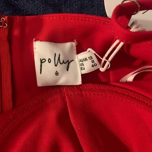 Beautiful red novella mini dress